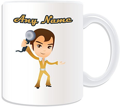Personalisiertes Geschenk – Singer Tasse (Hobby Design Thema, weiß) – alle Nachricht/Name auf Ihre einzigartige Tasse – Musical Singen Lied
