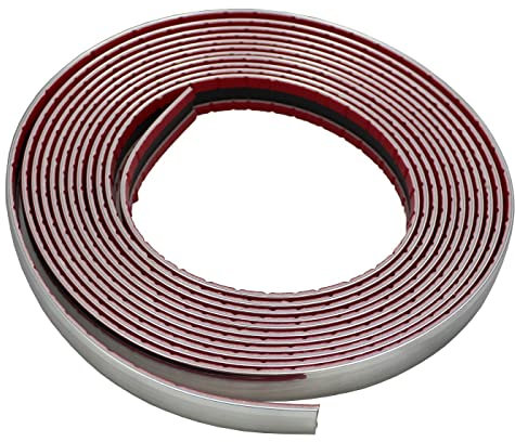 Chrom Zierleiste 18mm x 5m Auto Chromleiste Universal Selbstklebend Flexibel