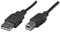 Manhattan 337779 Hi-Speed USB 2.0 - Cavo di Collegamento (Tipo A Maschio a Maschio Tipo B), 5 m, Colore: Nero