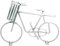 Modell-Fahrrad aus Metall Geldbote für Geldgeschenke