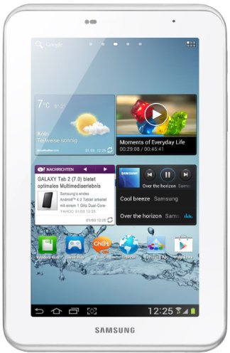 Samsung GT-P3110ZWADBT Galaxy Tab 2 P3110 WIFI Tablet (17,8 cm (7 Zoll) Display, 1GHz Prozessor, 1GB RAM, 8 GB Speicher, 3,2 Megapixel Kamera, Android) weiß