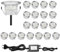 CHNXU 20er Set Terrassen Einbaustrahler LED Bodeneinbauleuchten Warmes Weiß Aussen Ø45mm Treppen Einbauleuchte IP67 Wasserdicht Boden Lampe für Garten Gehweg Küche Balkon Holzdeck
