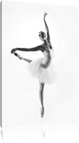 Pixxprint Ästhetische Ballerina, Größe: 60x40cm, Leinwandbild, fertig gespannt, Wandbild, Dekoration, Kunstdruck, kein Poster