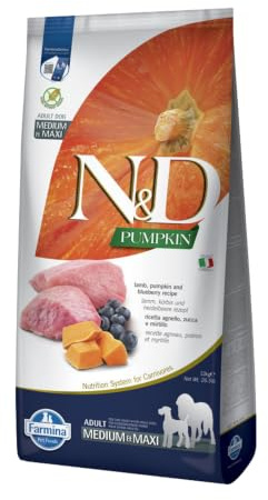 N&D Pumpkin Dog Lamb & Blueberry Adult Medium & Maxi 12kg