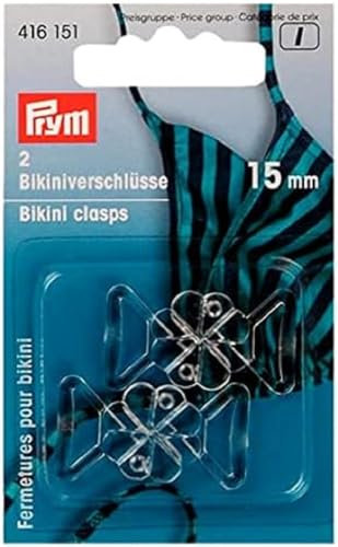 Prym - Plastikklee (15 mm) Bikini und Gürtelverschluss - 1 Stück