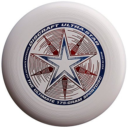 Discraft Ultra Star 175g Ultimate Frisbee Starburst - white