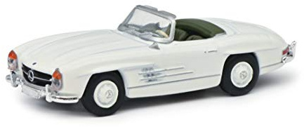 Schuco 452639400 Mercedes Benz 300SL Roadster, Model Car, 1:87, White