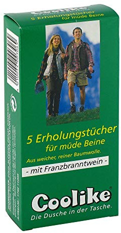 COOLIKE Erholungstuch.f.müde Beine m.FBW 5 St