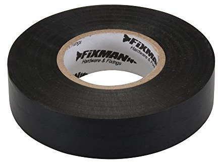 Fixman 192069 Isolierband 19mm x 33m, schwarz