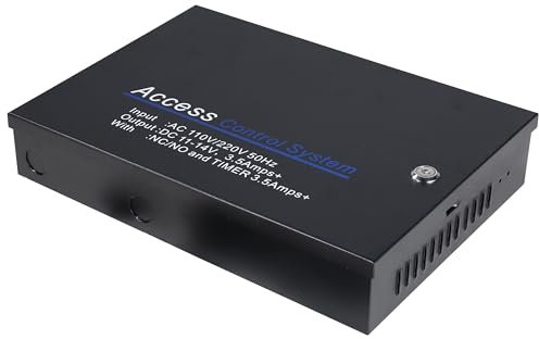 UHPPOTE Input AC220V Output DC12V 3.5A Metal Power Supply Box for Door Access Control Board