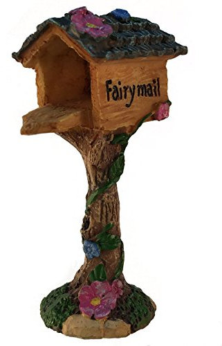 GlitZGlam Miniatur-Fee-Briefkasten für die Zaubergarten - EIN Feengarten Accessoire - Fairy Garden Accessory