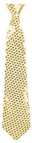 Boland Krawatte, 1 Stück, Länge 40 cm, mit Gummizug Pailletten, einfarbig, Glamour, Accessoire für Karneval, Mottoparty, Kostüm, Kostüm, Unisex, Halloween, Kostüm