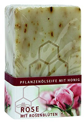 Roses Savon Miel avec pétales de roses 100 g