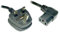 1.8M Right Angle Kettle Type IEC Power Mains Cable Lead - Black