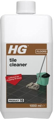 HG Tile Cleaner, Product 16, Highly Concentrated Formula for Ceramic and Natural Stone Floors, Mop or Polish for Effective Dirt Removal – 1L (184100106)