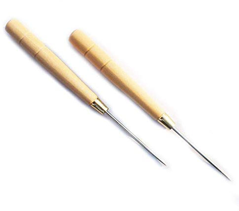 HAND ® Wooden Handle Clickers Awl 15cm Pack of 2