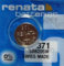 Renata 371 SR920SW - Batteria per orologio, 1,55 V, confezione da 10