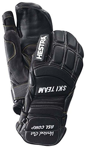Hesta Unisex RSL Comp Vertical Cut 3-Finger Glove I Winddichte, isolierte Alpine Racing Handschuhe - Schwarz - 5