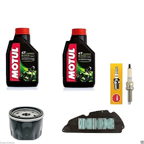 KIT TAGLIANDO OLIO MOTUL 5000 10W40 FILTRO ARIA FILTRO OLIO CANDELA
