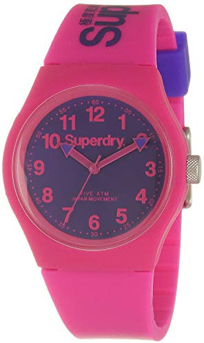 Superdry Herrenuhr Analog Quarz mit Silikonarmband – SYG164PV