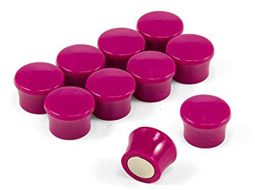 Kleine Hochleistungs - Pink - Memo - Brettmagnete Für Kühlschrank, Whiteboard, Mitteilungspaket von 10