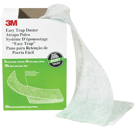 3M Easy Trap Sistema de barrido atrapapolvo y suciedad, 203 mm x 152 mm, 60 sheets/roll