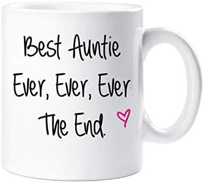 60 Second Makeover Limited Best Auntie Ever The End Mug Mothers Day Gift Cup Auntie Birthday Gifts for Aunt Aunty Present Aunt Presents Thanks Mug from Niece Thank You