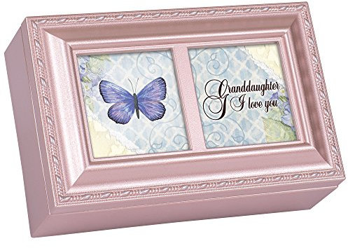 Cottage Garden Granddaughter I Love You Musik-Box, Rosa