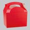 Children's Red Party Lunch Box,10 Pack