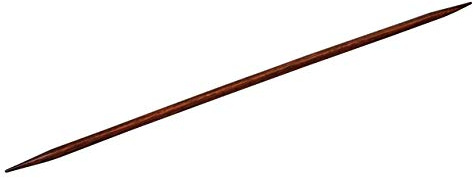 KnitPro KP25104 15 cm x 3.5 mm Cubics Double Pointed Needles, Rosewood, Brown