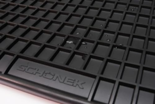 Schöneck Gummimatte Multiform Fussmatten 4teilig schwarz, universal,