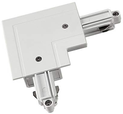 SLV Eckverbinder für 1-Phasen HV-Stromschiene Einbauversion, Erde innen, weiß 143261