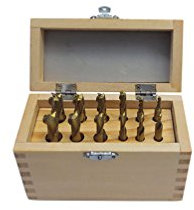 Holzmann – Assortimento di 12 frese HSS TiN D. 3 A 12 mm – ffs12 – Holzmann
