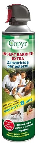 INSEKT BARRIER Insetticida aerosol a base di Transflutrina contro le zanzare 600ml
