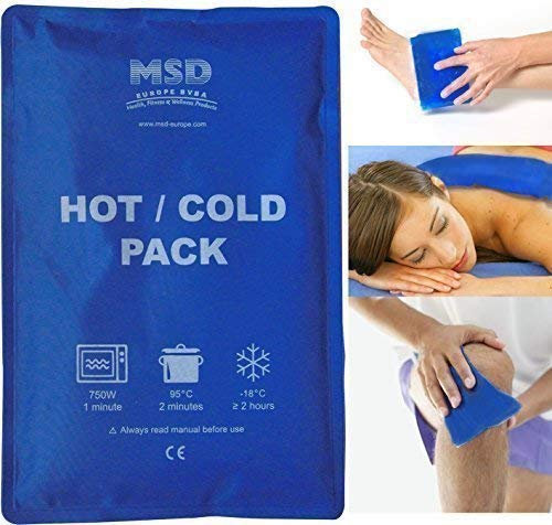 msd gel kalt-warm Wiederverwendbare 25x35cm doppelt Verwendung Tasche Eis Wasser warm hot cold pack Futter Blau Standard gel nicht toxisch biologisch abbaubar