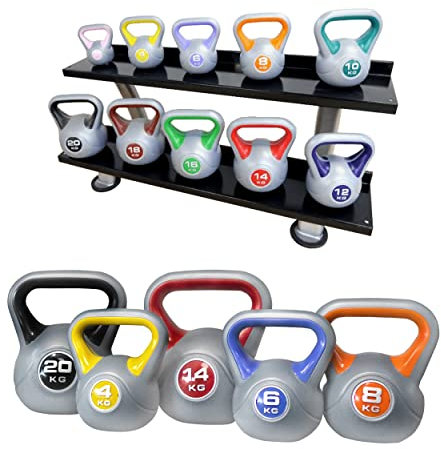 POWER-XTREME Kettlebell | Kugelhantel | Sand-Beton-Füllung/Kunststoffummantelung (6kg)