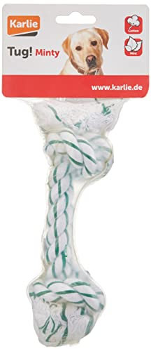 Karlie Baumwollknoten Minze Baumwolle Grün Weiß 26x6x5 cm