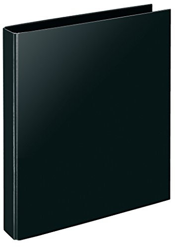 VELOFLEX 4143280 - Ringbuch VELOCOLOR Classic, Ordner, Ringordner, 4-Ring-Mechanik, DIN A4, Karton, schwarz, 1 Stück