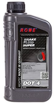 ROWE Hightec Brake Fluid Super Dot 4-1 Liter PKW Bremsflüssigkeit vollsynthetisch | Made in Germany