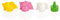 Tescoma 631648 Delicia Deco Stampi Tridimensionale per Dolci, Forme Pasquali, Plastica, Multicolore, 3 Pezzi