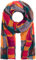 style3 Damen Schal Moderner grafisch-gemusterter Crinkle-Schal in verschiedenen Farben One size Damenschal, SCHAL Farbe:Orange