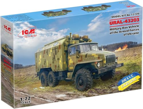 ICM 1:72 - URAL-43203 Kastenfahrzeug der ukrainischen Armee