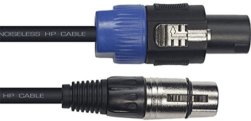 YELLOW CABLE - cables hp serie profile 6mm xlr femelle-speakon 9m