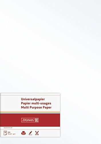 BRUNNEN Multifunktionspapier Universalpapier | A4, 80 g/m², perlweiß, 50 Blatt