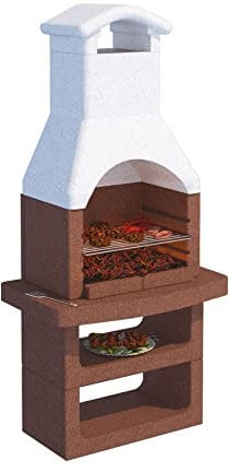 Beton Barbecue Carbone PREFABBRICATO in Cemento CM.L90xP59xH184