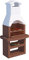 Beton Barbecue Carbone PREFABBRICATO in Cemento CM.L90xP59xH184
