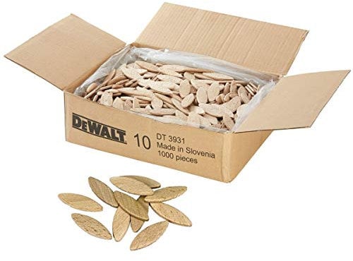 Dewalt Size 10 (No 10) Biscuit Jointer Dowels Box of 1000 DT3932 DW682