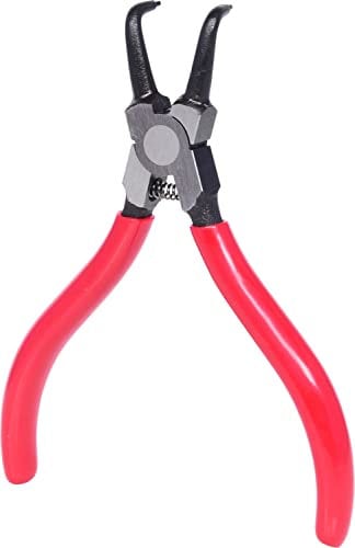 KS Tools 500.1031 Seegeringzange für Innensicherungsringe, abgewinkelt, 130mm