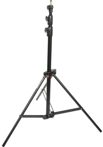 Manfrotto 1005BAC Babylight Stativo con Sistema Pneumatico a 3 Sezioni in Alluminio, Altezza 273 cm, Nero