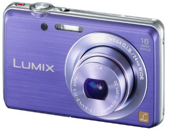 Panasonic Lumix DMC-FS45EG-V Digitalkamera (16 Megapixel, 5-fach opt. Zoom, 7 cm (2,9 Zoll) Display, 24mm Weitwinkel, HD-Video, bildstabilisiert) violett
